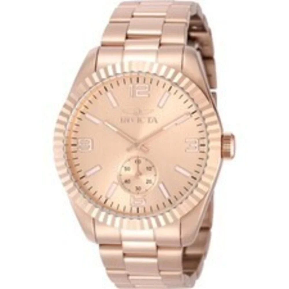 NWT Invicta 49393  Specialty | 3-Hand | Rose Gold | Men's Watch